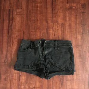Abercrombie and Fitch size 00 black jean shorts